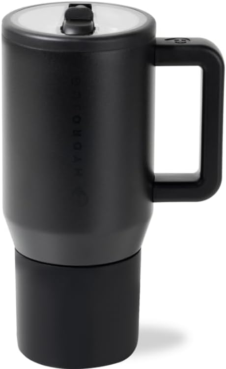 HydroJug Kids - 20 oz Insulated Kids Water Bottle with Flip Straw & Handle | Leak-Proof & Durable | Perfect for School, Sports, Lunch, Travel & Camp, Black