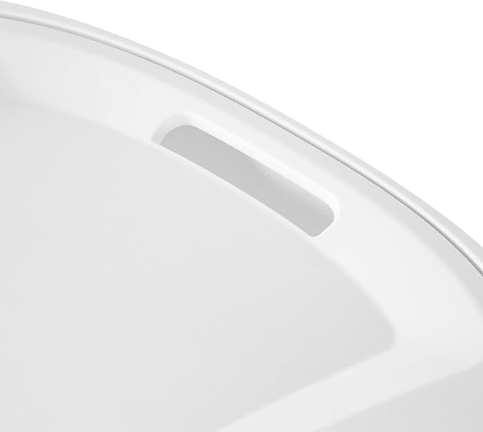 (1-Pack) Wheeled Laundry Basket - 135 Liters Large Capacity - White Plastic with a Cover and Extendable Handle, Suitable for Homes, Dormitories,Laundry Rooms and Apartments.