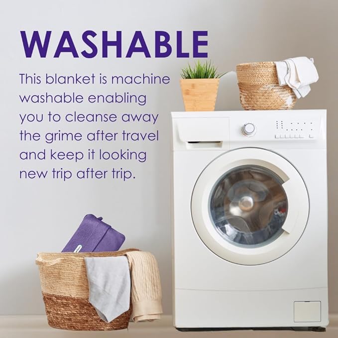 SAGEFINDS Airplane Travel Blanket | Compact Throw Blanket for Camping and Hiking | Converts into a Pillow | Travel Gift | Soft Jersey Knit | Fits in Backpack | Attaches to Luggage | Travel Essential