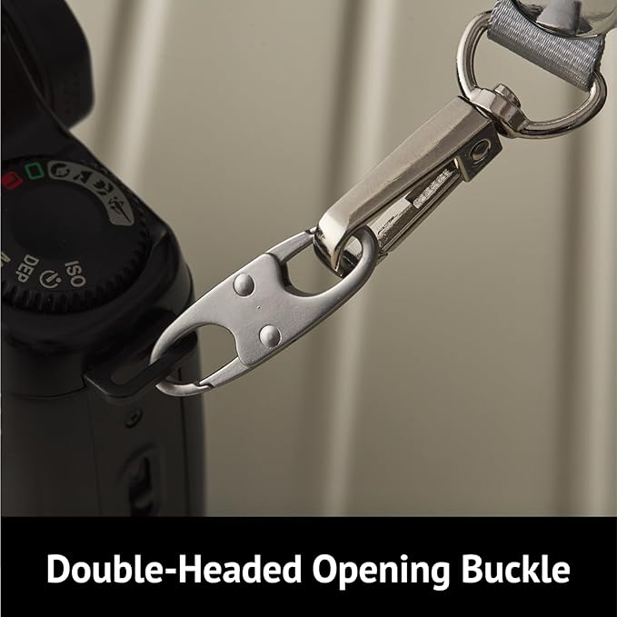 zelin Anti Theft Zipper Clips Double Opening Small Carabiner Clips, 8Pcs Elegant Zinc Alloy Zipper Pull Replacement for Travel, Commuting and Camping (Frost Silver)