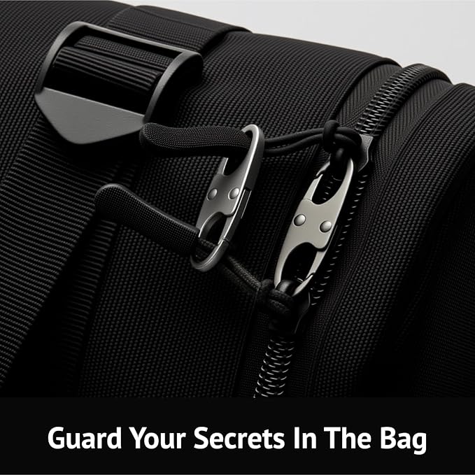 zelin Anti Theft Zipper Clips Double Opening Small Carabiner Clips, 8Pcs Elegant Zinc Alloy Zipper Pull Replacement for Travel, Commuting and Camping (Frost Silver)