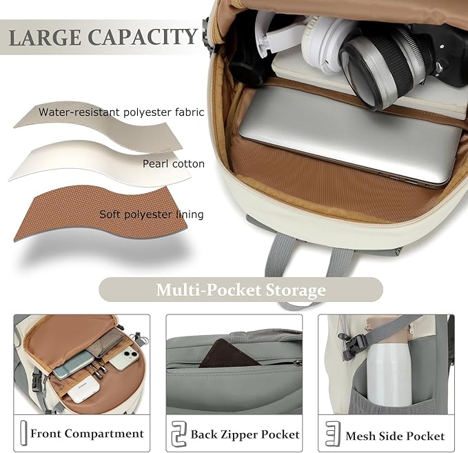 Hiking Backpack for Men Women, 25L Lightweight Travel Backpack Camping Daypack for Outdoors