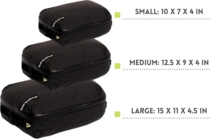 Adventure Travel Packing Cubes, IP65 Water&Dust Proof Organizer Wet Bags