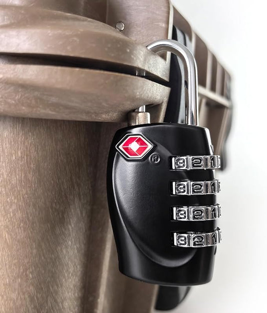 1 Pack TSA Approved Gun Case Lock for Pistol Cases, 4 Digits Travel Lock Combo Padlocks for Small Hard Cases, Carrying Cases, Combination TSA Lock for Gym Lockers, Luggage, Cabinets, Backpacks