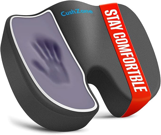 XXL Seat Cushion Office Car Seat Cushion, Memory Foam Cushion for Office Chair, Car Seat, Airplane, Bleacher Non-Slip Chair Pad, Butt Pillow for Desk, Wheelchair, Car