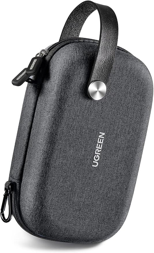 UGREEN Electronics Organizer Travel Case Cable Organizer Bag Waterproof Portable Storage Pouch for Charger, Cables, USB Flash Drive, Power Bank, Memory Card, Travel Accessories Black